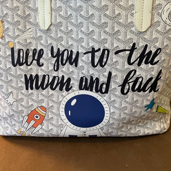 Love You To The Moon And Back Tote Bag- New with Tags - Picture 3 of 12